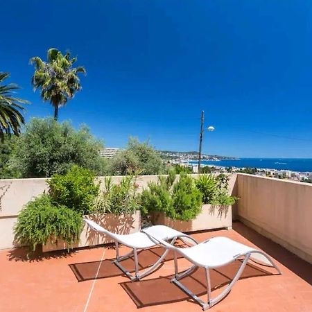 Relaxing Place With Wonderful View...Calme Avec Vue Magnifique Sur La Baie Des Anges, Mais En Campagne A 12 Minutes De La Promenade Des Anglais Nice Luaran gambar